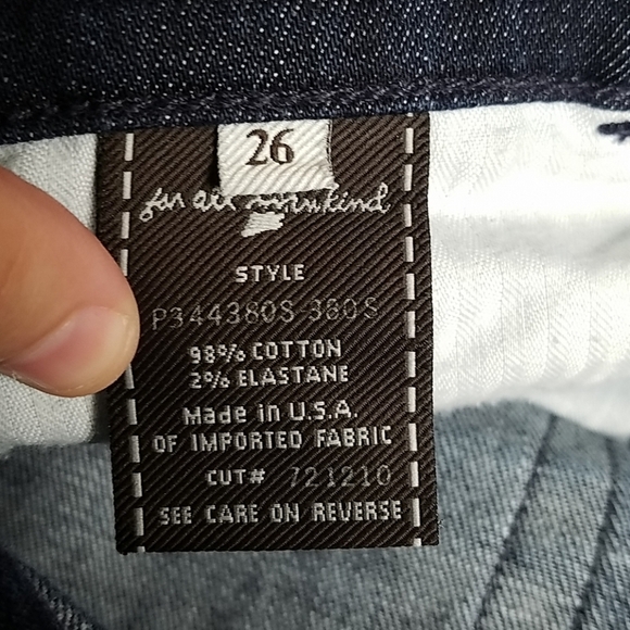 7 FAM High Waist Bootcut Dark Jean - Picture 9 of 9